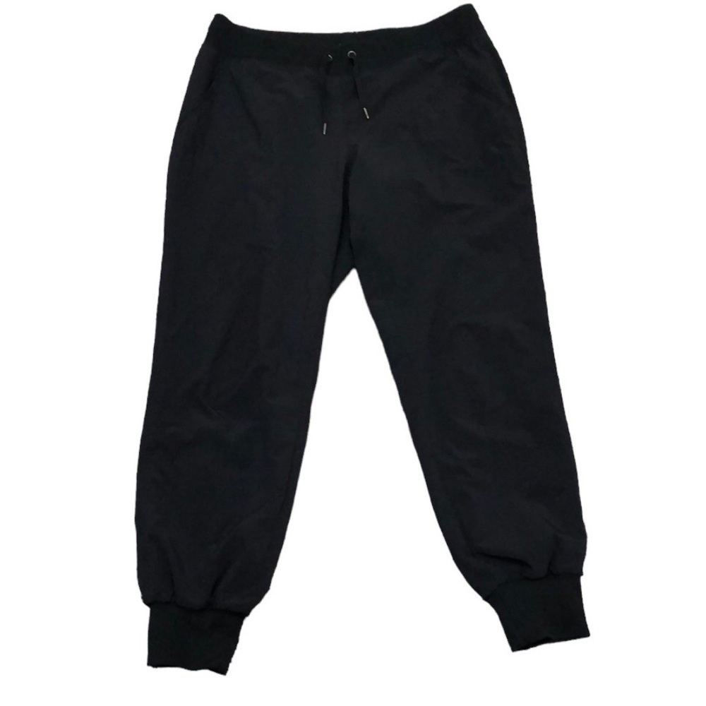 Athleta Flux 2.0 Joggers Size 6 Small Black High Waist Tapered Pants